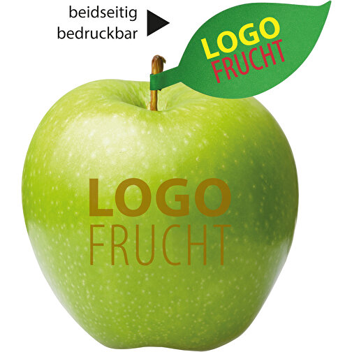 LogoFruit pomme vert - Hazelnut + feuille de pommier, Image 1