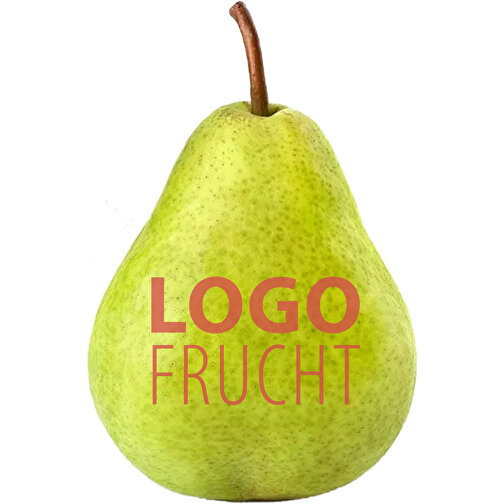 LogoFrucht Birne - Raspberry , rosa, 7,00cm x 10,00cm x 7,00cm (Länge x Höhe x Breite), Bild 1