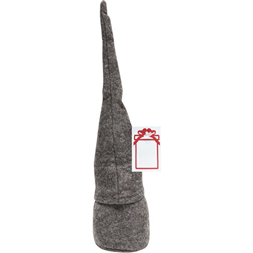 Filz-Weihnachts-Wichtel Mit Zipfelmütze HANS , grau, Polyester / Polypropylen, , Bild 3