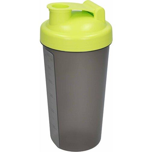 Shaker 'Protein', 0,6 L , lemon/transluzent-grau, Kunststoff, 20,00cm (Höhe), Bild 1