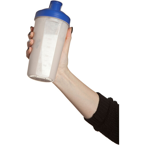 Shaker 'Protein', 0,6 L , schwarz/transluzent-grau, Kunststoff, 20,00cm (Höhe), Bild 3