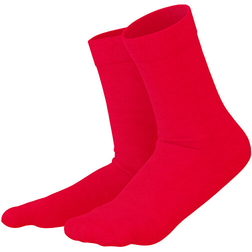 Adam - Die Premium Business Socke , ampelrot, 85% Natur Baumwolle, 12% regeniertes umwelftreundliches Polyamid, 3% Elastan, 36,00cm x 0,40cm x 8,00cm (Länge x Höhe x Breite), Bild 1