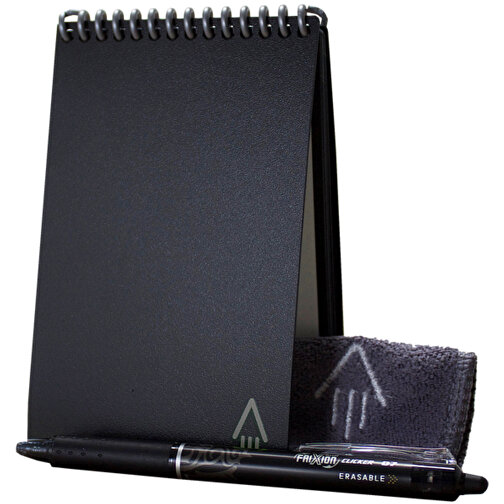 Rocketbook® Core Mini A6 Siebdruck , BiC, schwarz, 14,60cm x 9,00cm (Länge x Breite), Bild 1
