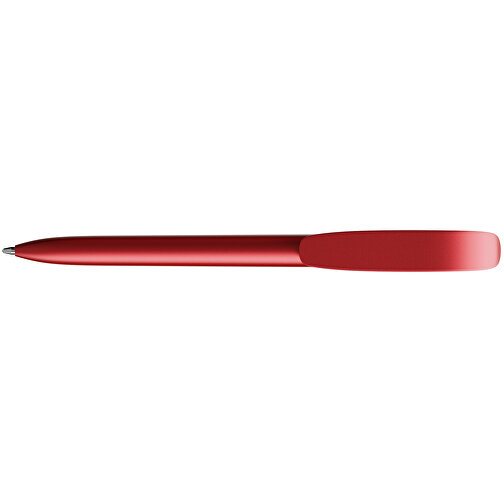 BIC® Super Clip Glacé Siebdruck , BiC, rot glacé, Kunststoff, 14,40cm x 1,20cm (Länge x Breite), Bild 3