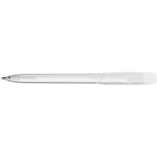 BIC® Super Clip Kugelschreiber Siebdruck , BiC, transparent, Kunststoff, 14,40cm x 1,20cm (Länge x Breite), Bild 3