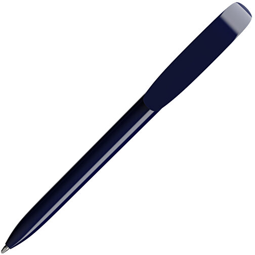 BIC® Super Clip Kugelschreiber Siebdruck , BiC, marineblau, Kunststoff, 14,40cm x 1,20cm (Länge x Breite), Bild 2