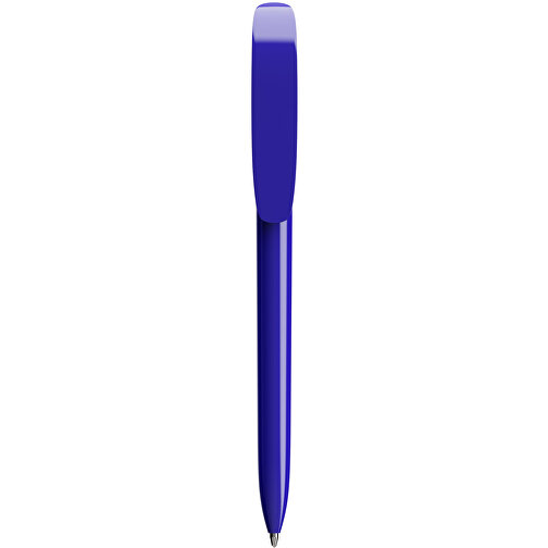 BIC® Super Clip Kugelschreiber Siebdruck , BiC, blau, Kunststoff, 14,40cm x 1,20cm (Länge x Breite), Bild 1