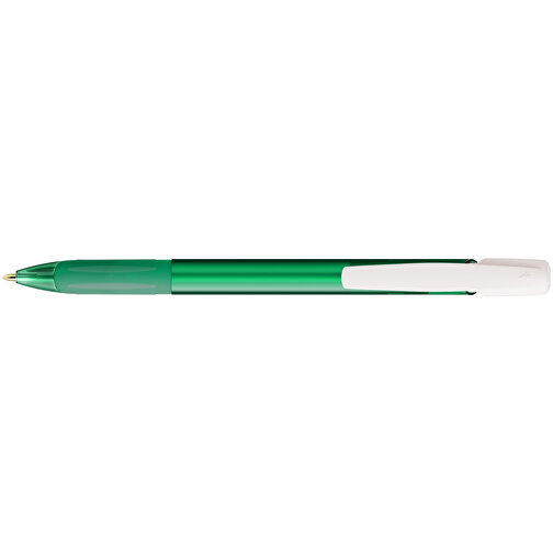 BIC® Media Clic Grip Kugelschreiber , BiC, gefrostetes dunkelgrün/gefrostetes weiß, Kunststoff, 14,70cm x 1,30cm (Länge x Breite), Bild 3