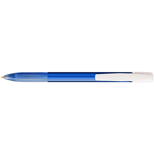 BIC® Media Clic Grip Kugelschreiber , BiC, gefrostetes dunkelblau/gefrostetes weiß, Kunststoff, 14,70cm x 1,30cm (Länge x Breite), Bild 3