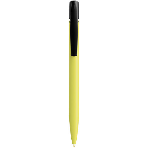 BIC® Media Clic BIO Based Ballpen Siebdruck , BiC, schwarz/gelb, Nachhaltig, 14,70cm x 1,30cm (Länge x Breite), Bild 1