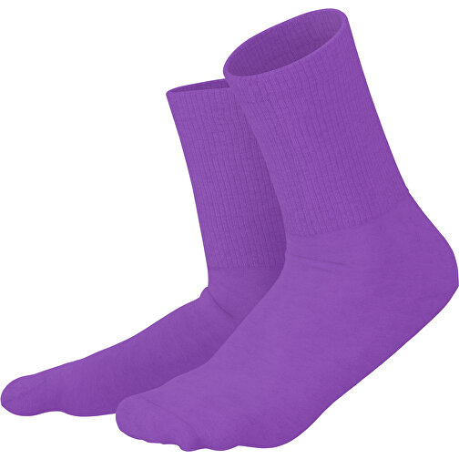 Boris - Die Premium Tennis Socke , lavendellila, 85% Natur Baumwolle, 12% regeniertes umwelftreundliches Polyamid, 3% Elastan, 36,00cm x 0,40cm x 8,00cm (Länge x Höhe x Breite), Bild 1