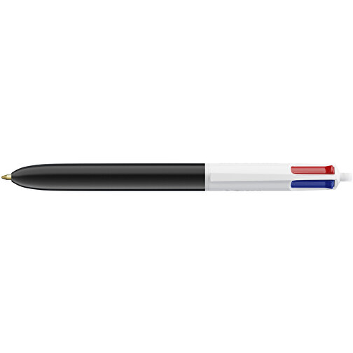 BIC® 4 Colours Kugelschreiber Digital , BiC, weiß/schwarz, Kunststoff, 14,40cm x 1,60cm (Länge x Breite), Bild 3