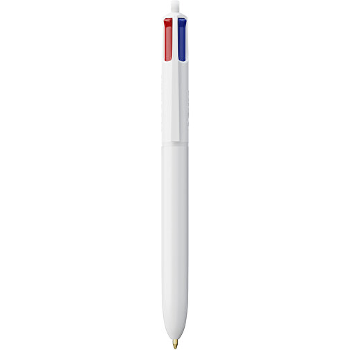 BIC® 4 Colours Kugelschreiber Digital , BiC, weiß, Kunststoff, 14,40cm x 1,60cm (Länge x Breite), Bild 1
