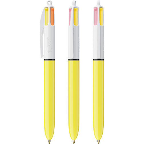 BIC® 4 Colours Sun Digital , BiC, weiß/gelb, Kunststoff, 14,40cm x 1,60cm (Länge x Breite), Bild 4