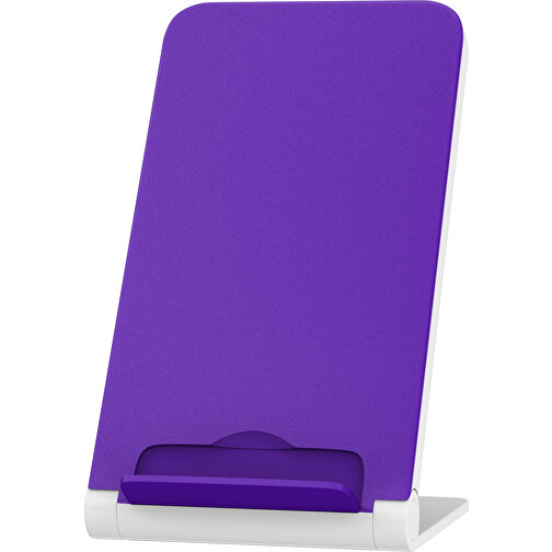 WirelessView - Der Klapp-Ständer Mit Kabellosem Ladegerät , violet / weiß, Kunststoff, 13,60cm x 1,30cm x 7,30cm (Länge x Höhe x Breite), Bild 2