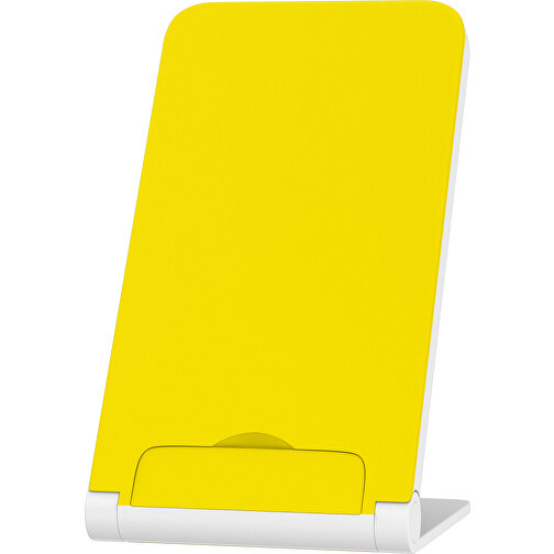 WirelessView - Der Klapp-Ständer Mit Kabellosem Ladegerät , gelb / weiß, Kunststoff, 13,60cm x 1,30cm x 7,30cm (Länge x Höhe x Breite), Bild 1