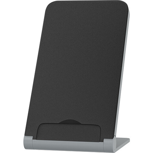 WirelessView - Der Klapp-Ständer Mit Kabellosem Ladegerät , schwarz / silber, Kunststoff, 13,60cm x 1,30cm x 7,30cm (Länge x Höhe x Breite), Bild 1
