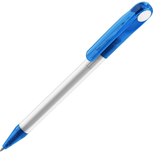 Prodir DS1 TTT Twist Kugelschreiber , Prodir, transparent / himmelblau, Kunststoff, 14,10cm x 1,40cm (Länge x Breite), Bild 1