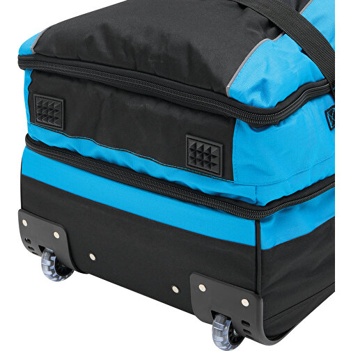 Trolley-Reisetasche BoGi XL , blau, schwarz, 600D Polyester / Rib Stop, 82,00cm x 35,00cm x 39,00cm (Länge x Höhe x Breite), Bild 8