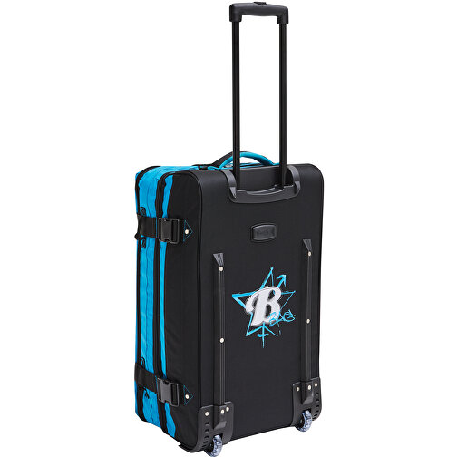 Trolley-Reisetasche BoGi L , blau, schwarz, 600D Polyester / Rib Stop, 68,00cm x 34,00cm x 37,00cm (Länge x Höhe x Breite), Bild 2