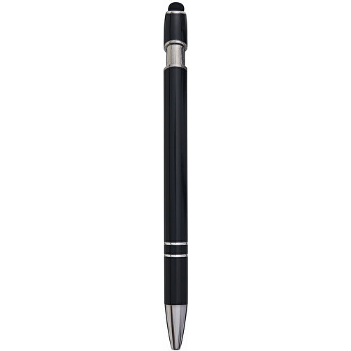 Aluminium-Kugelschreiber MERCHANT , schwarz, Aluminium / Silikon, 14,20cm (Länge), Bild 6