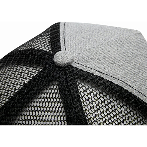 5-Panel-Cap CASUAL FIT , grau, schwarz, Polyester / Kunststoff, , Bild 5