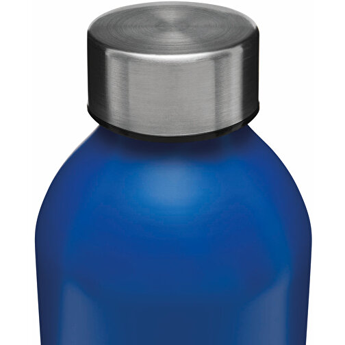 Aluminium-Trinkflasche JUMBO TRANSIT , blau, Aluminium / Edelstahl / PP / Silikon, 22,50cm (Länge), Bild 4