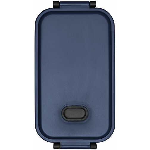 Lunchbox LUNCH TIME , marineblau, Kunststoff / Silikon, 21,00cm x 6,00cm x 11,50cm (Länge x Höhe x Breite), Bild 4
