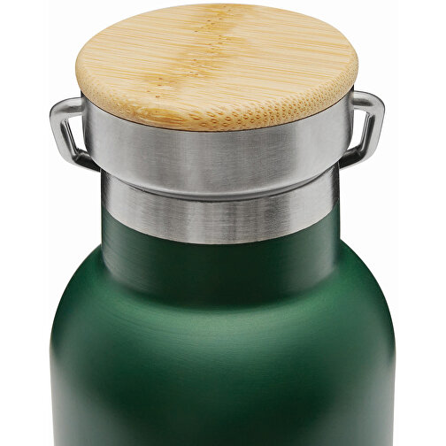 Vakuum-Trinkflasche ECO FLAVOUR , grün, Edelstahl / Bambus / Silikon, 22,30cm (Länge), Bild 5