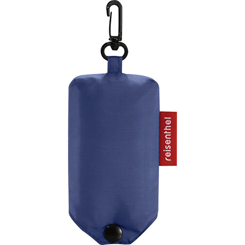 Mini Maxi Shopper Pocket , Reisenthel, dunkelblau, Obermaterial: hochwertiges recyceltes Polyestergewebe, wasserabweisend, 45,00cm x 7,00cm x 53,50cm (Länge x Höhe x Breite), Bild 2