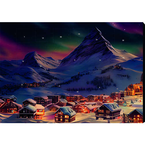 Classic Wand Adventskalender Querformat, Individuelle Motive , Friedel, Vollkartonhülle, Querformat, weiß, 1,00cm x 34,50cm x 24,40cm (Länge x Höhe x Breite), Bild 1