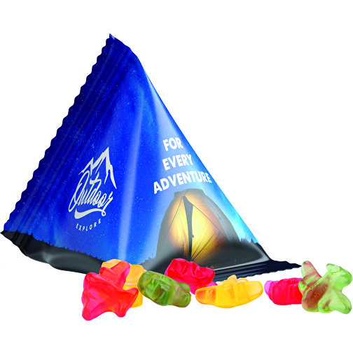 Tetraedro de goma de fruta Trolli, Imagen 1