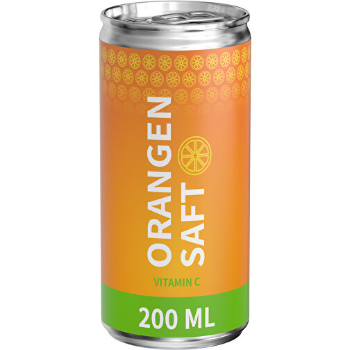 Orangensaft, 200 Ml, Eco Label , Aluminium, Papier, 5,30cm x 11,20cm x 5,30cm (Länge x Höhe x Breite), Bild 1