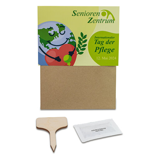 Kit de plantation - set de 3 - basilic / cresson de jardin / mélange d\'herbes aromatiques, Image 1