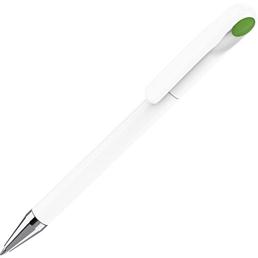 Prodir DS1 TPC Twist Kugelschreiber , Prodir, weiß poliert / dunkelgrün, Kunststoff/Metall, 14,10cm x 1,40cm (Länge x Breite), Bild 1