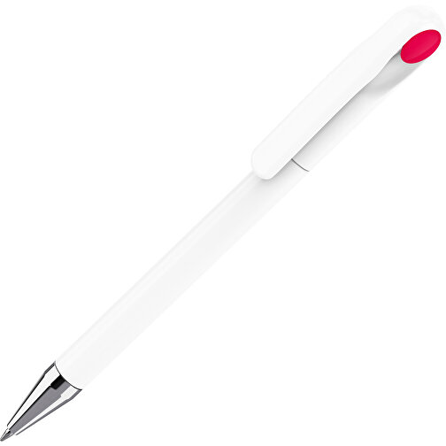 Prodir DS1 TPC Twist Kugelschreiber , Prodir, weiß poliert / rot, Kunststoff/Metall, 14,10cm x 1,40cm (Länge x Breite), Bild 1