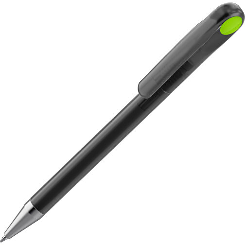 Prodir DS1 TFS Twist Kugelschreiber , Prodir, schwarz gefrostet / grün, Kunststoff/Metall, 14,10cm x 1,40cm (Länge x Breite), Bild 1