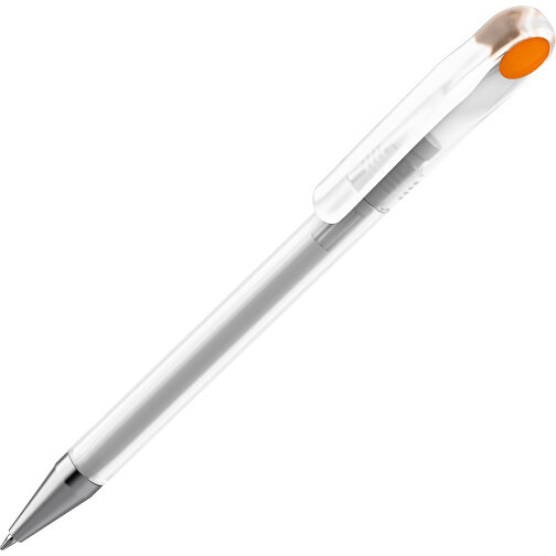 Prodir DS1 TFS Twist Kugelschreiber , Prodir, klar / orange, Kunststoff/Metall, 14,10cm x 1,40cm (Länge x Breite), Bild 1