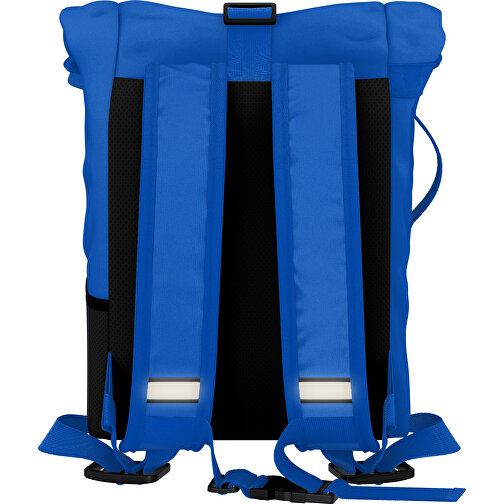 Rolltop Rucksack Comfort , blau, Sublimation-fabric 200g - Polyester (PU), 29,50cm x 13,00cm x 33,00cm (Länge x Höhe x Breite), Bild 2