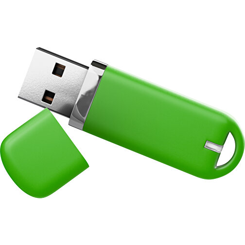 USB-Stick StylishDrive 2.0 , grasgrün MB , 16 GB , Gummiplastik, Kunststoff MB , 6,20cm x 0,75cm x 2,00cm (Länge x Höhe x Breite), Bild 1