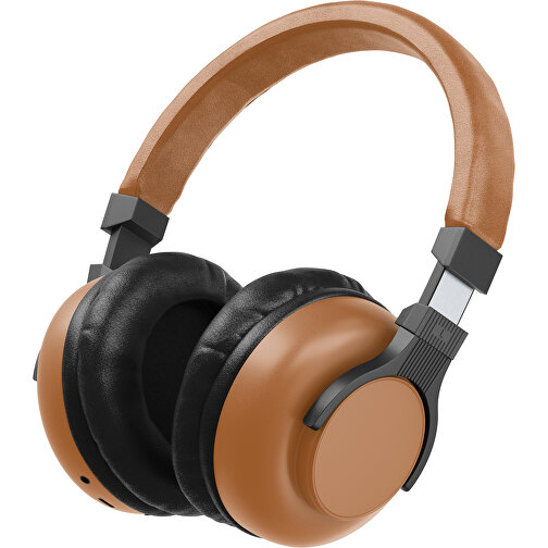 Bluetooth-ANC-Kopfhörer SilentHarmony Inkl. Individualisierung , braun / schwarz, Kunststoff, 20,00cm x 10,00cm x 17,00cm (Länge x Höhe x Breite), Bild 1