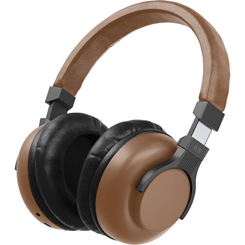 Bluetooth-ANC-Kopfhörer SilentHarmony Inkl. Individualisierung , dunkelbraun / schwarz, Kunststoff, 20,00cm x 10,00cm x 17,00cm (Länge x Höhe x Breite), Bild 1