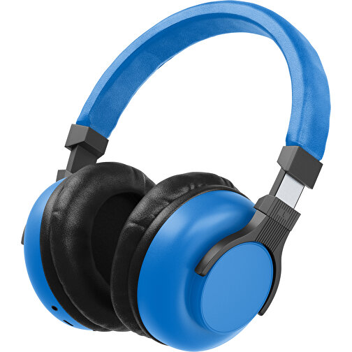 Bluetooth-ANC-Kopfhörer SilentHarmony Inkl. Individualisierung , kobaltblau / schwarz, Kunststoff, 20,00cm x 10,00cm x 17,00cm (Länge x Höhe x Breite), Bild 1