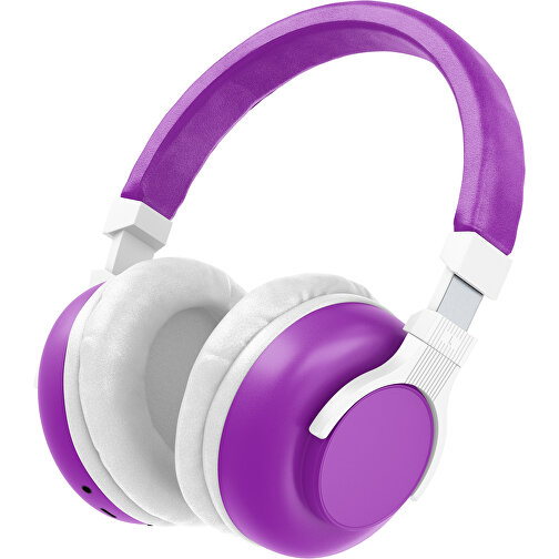Bluetooth-ANC-Kopfhörer SilentHarmony Inkl. Individualisierung , dunkelmagenta / weiß, Kunststoff, 20,00cm x 10,00cm x 17,00cm (Länge x Höhe x Breite), Bild 1
