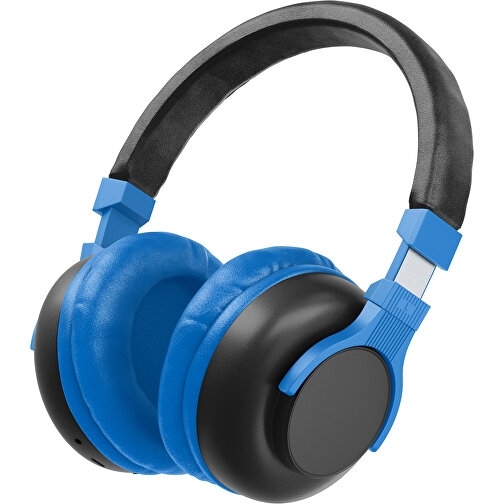 Bluetooth-ANC-Kopfhörer SilentHarmony Inkl. Individualisierung , schwarz / kobaltblau, Kunststoff, 20,00cm x 10,00cm x 17,00cm (Länge x Höhe x Breite), Bild 1