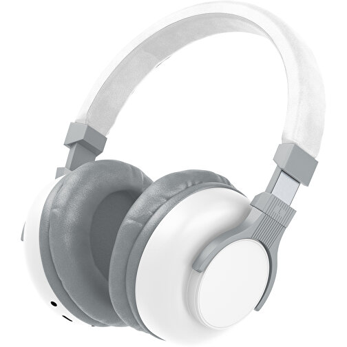 Bluetooth-ANC-Kopfhörer SilentHarmony Inkl. Individualisierung , weiß / silber, Kunststoff, 20,00cm x 10,00cm x 17,00cm (Länge x Höhe x Breite), Bild 1