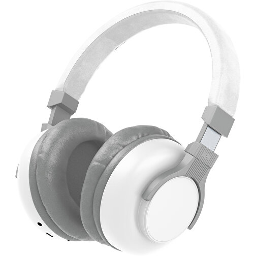 Bluetooth-ANC-Kopfhörer SilentHarmony Inkl. Individualisierung , weiß / grau, Kunststoff, 20,00cm x 10,00cm x 17,00cm (Länge x Höhe x Breite), Bild 1