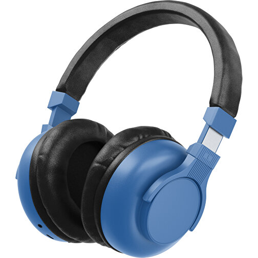 Bluetooth-ANC-Kopfhörer SilentHarmony Inkl. Individualisierung , dunkelblau / schwarz, Kunststoff, 20,00cm x 10,00cm x 17,00cm (Länge x Höhe x Breite), Bild 1