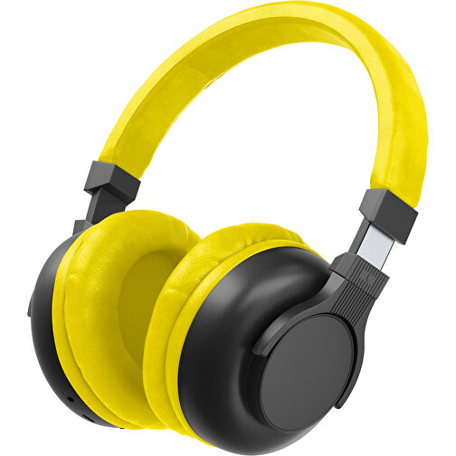 Bluetooth-ANC-Kopfhörer SilentHarmony Inkl. Individualisierung , schwarz / gelb, Kunststoff, 20,00cm x 10,00cm x 17,00cm (Länge x Höhe x Breite), Bild 1