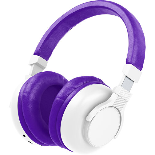 Bluetooth-ANC-Kopfhörer SilentHarmony Inkl. Individualisierung , weiß / violet, Kunststoff, 20,00cm x 10,00cm x 17,00cm (Länge x Höhe x Breite), Bild 1
